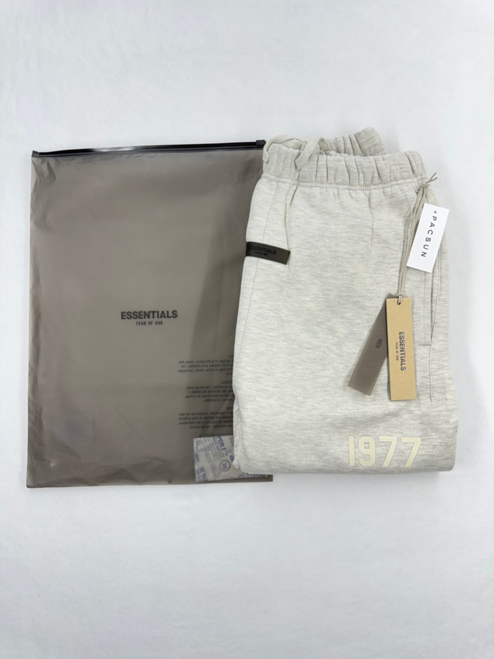 Fear of God 1977 Hoodie & Sweatpants Set in Light Gray/Cream - Picture 5 of 5